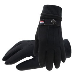 Winter suede gloves - touch screen function - windproof - anti-slip - unisexGloves