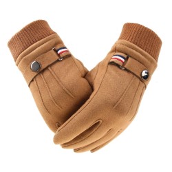 Winter suede gloves - touch screen function - windproof - anti-slip - unisexGloves
