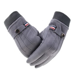 Winter suede gloves - touch screen function - windproof - anti-slip - unisexGloves