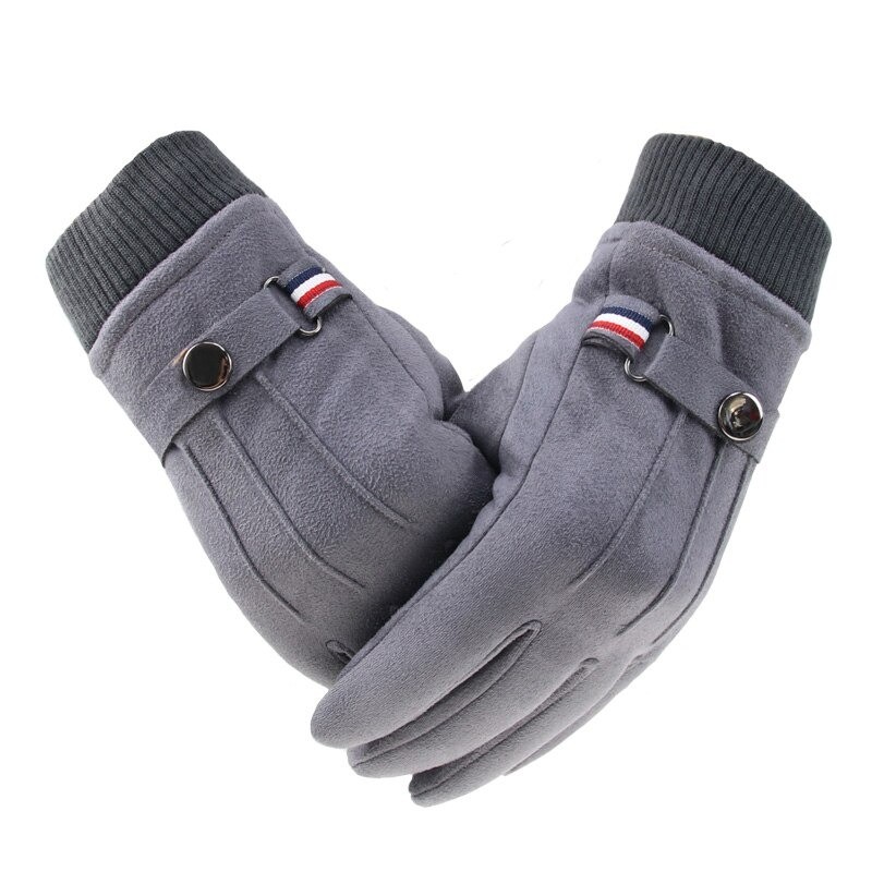 Winter suede gloves - touch screen function - windproof - anti-slip - unisexGloves