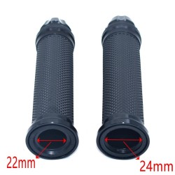 Motorcycle handlebar grips - rubber covers - 22mm / 24mmHand Grips & End
