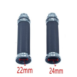 Motorcycle handlebar grips - rubber covers - 22mm / 24mmHand Grips & End