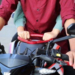 Motorcycle hand grip for passenger - for SuzukiHand Grips & End