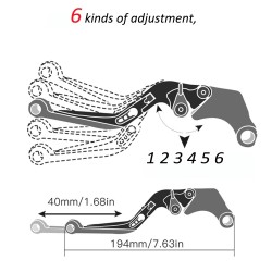 Brake lever / clutch lever / handlebar grip - for Yamaha motorcyclesInstruments