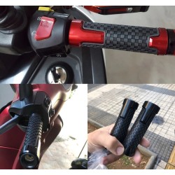 Motorcycle handlebar grips - aluminum / rubber - 22mm - for Suzuki / universalHand Grips & End