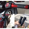 Motorcycle handlebar grips - aluminum / rubber - 22mm - for Suzuki / universalHand Grips & End