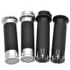 Chrome motorcycle handlebar grips - 25mm - for Harley Sportster / Touring / DynaHand Grips & End