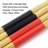 Drum sticks - wooden rods - with storage bag - jazz effect - 2 pairsDrums