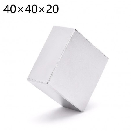 N52 - neodymium magnet - strong - cuboid - 40 * 40 * 20mmN52