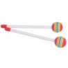 Drum mallets - sticks - colorful round lollipop shaped - 1 pairDrums