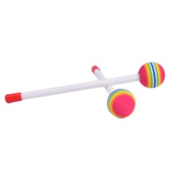Drum mallets - sticks - colorful round lollipop shaped - 1 pairDrums