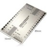 Guitar measuring ruler - string conversion chart - stainless steelGuitars