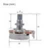 Guitar potentiometer - full size - 18mm split shaft - A500K / B500K / A250K / B250K - 2 piecesGuitars