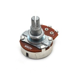 Guitar potentiometer - full size - 18mm split shaft - A500K / B500K / A250K / B250K - 2 piecesGuitars