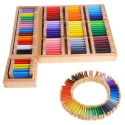 Learning colors - wood puzzle - educational toyWooden