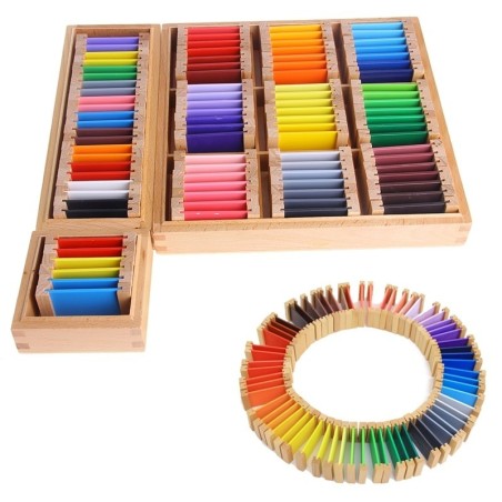 Learning colors - wood puzzle - educational toyWooden