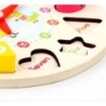 Educational toy - wooden digital clock - with geometric blocksWooden
