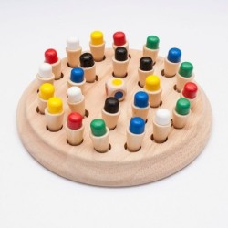 Memory matchstick - chess game board - educational toy - woodenWooden