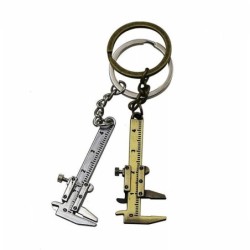 Keychain with mini vernier calliperKeyrings