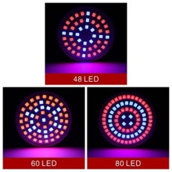 LED plant grow light - bulb - hydroponic - full spectrum - E27 / E14 / GU10 / MR16 / B22 - 220V - 3W / 4W / 5WGrow Lights