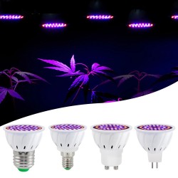 LED plant grow light - bulb - hydroponic - full spectrum - E27 / E14 / MR16/ GU10 - 220V - 2 piecesGrow Lights