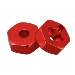 Aluminum combiner wheel - hub hex adapter - 12mm - for Wltoys 144001 1/14 RC carR/C car
