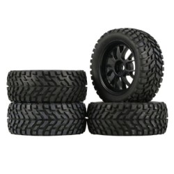 Wheel tires - 75mm - upgraded version - for Wltoys 144001 MN99S MN90 MN86 RC cars - 4 piecesR/C car