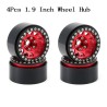 Beadlock wheel hub - rims - aluminum alloy - 1.9" / 2.2" - for 1/10 RC Crawler cars - 4 piecesR/C car