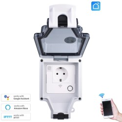 Single / double EU socket - Wifi - voice control - timer - waterproof - Alexa - Google HomeSwitches