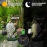 Decorative garden dwarf - with lamp - resin statue - solar - LEDSolar lighting