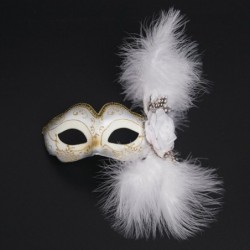 Venetian eye mask - with feathers / glitter - for Halloween / masqueradesMasks
