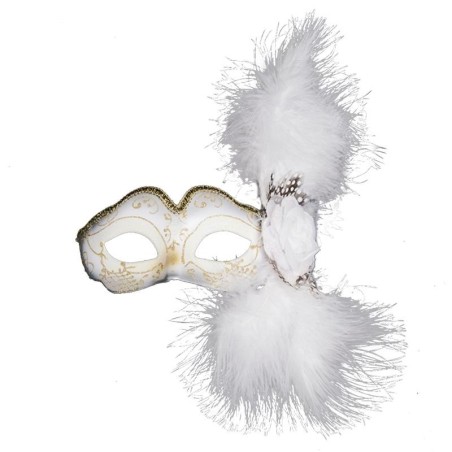 Venetian eye mask - with feathers / glitter - for Halloween / masqueradesMasks