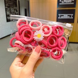Colorful nylon hair elastics - 50 piecesHair clips