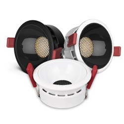 LED ceiling light - recessed - dimmable - anti-glare - honeycomb design - 7W / 12W / 18W / 20WSpotlights