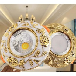 American style - luxurious gold ceiling lamp - spot light - recessed - dimmable - COB - LED - 3W / 5W / 7WSpotlights