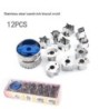 Cookie cutters - stainless steel - 12 piecesBakeware
