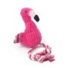 Dog / cat training toy - chew / teeth cleaning - cotton rope - pink flamingoToys