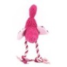 Dog / cat training toy - chew / teeth cleaning - cotton rope - pink flamingoToys