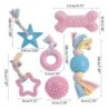 Dogs / cats training toys - with rope - chewable / teeth cleaning - 6 piecesToys