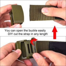Anti theft belt - with hidden zipper - unisex - 120cmBelts