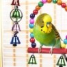 Toys for birds / parrots - cage - swing - hanging bridge - wooden beads - 10 piecesBirds