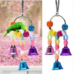 Colorful toys for birds / parrots - hanging chain with bellsBirds