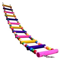 Colorful wooden drawbridge - toy for birds / parrotsBirds
