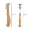 Bread / dough cutter - razor - curved knife - with blades / protective coverBakeware