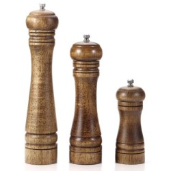Wooden salt / pepper / herbs grinder - adjustable coarseness - ceramic rotorMills - Grinders