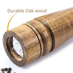 Wooden salt / pepper / herbs grinder - adjustable coarseness - ceramic rotorMills - Grinders