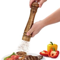 Wooden salt / pepper / herbs grinder - adjustable coarseness - ceramic rotorMills - Grinders