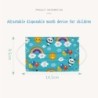Protective face / mouth masks - disposable - 3-ply - for children - dinosaur / rainbow print - 50 piecesMouth masks