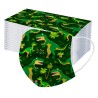 Protective face / mouth masks - disposable - 3-ply - for children - dinosaur / rainbow print - 50 piecesMouth masks