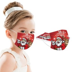 Protective face / mouth masks - disposable - 3-ply - for children - christmas motives - 10 piecesMouth masks